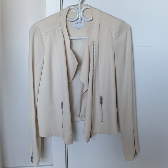 Aritzia Jackets & Blazers - Babaton Cream Bomber Jacket